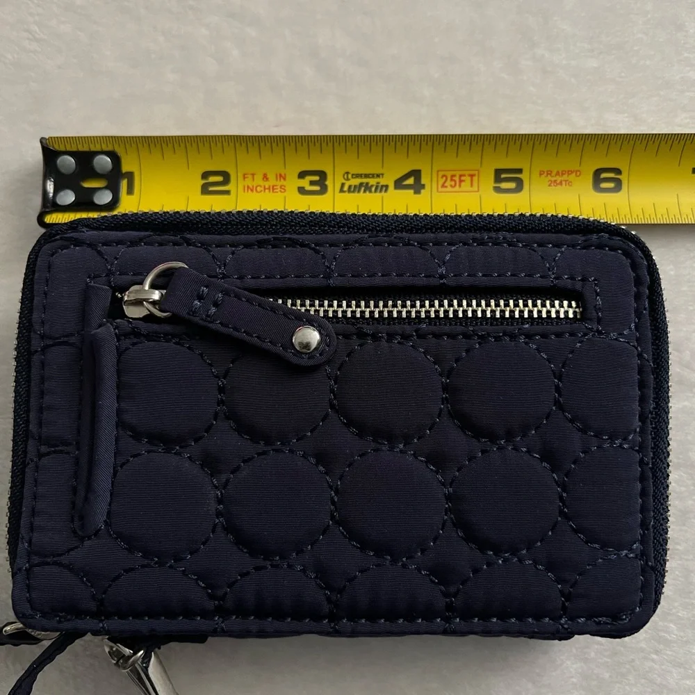 Vera Bradley Quilted Navy Blue Wristlet, NWOT